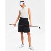 imageG Gradual Skorts Skirts for Women with 5 Pockets 20quot Knee Length Golf Skirt Modest Long Tennis Athletic Skirts for WomenBlack