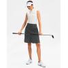 imageG Gradual Skorts Skirts for Women with 5 Pockets 20quot Knee Length Golf Skirt Modest Long Tennis Athletic Skirts for WomenDark Grey