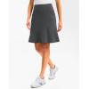 imageG Gradual Skorts Skirts for Women with 5 Pockets 20quot Knee Length Golf Skirt Modest Long Tennis Athletic Skirts for WomenDark Grey