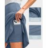 imageG Gradual Skorts Skirts for Women with 5 Pockets 20quot Knee Length Golf Skirt Modest Long Tennis Athletic Skirts for WomenDusty Blue