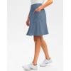 imageG Gradual Skorts Skirts for Women with 5 Pockets 20quot Knee Length Golf Skirt Modest Long Tennis Athletic Skirts for WomenDusty Blue