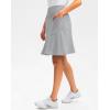 imageG Gradual Skorts Skirts for Women with 5 Pockets 20quot Knee Length Golf Skirt Modest Long Tennis Athletic Skirts for WomenGull Grey
