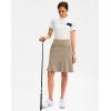 imageG Gradual Skorts Skirts for Women with 5 Pockets 20quot Knee Length Golf Skirt Modest Long Tennis Athletic Skirts for WomenLight Khaki
