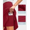 imageG Gradual Skorts Skirts for Women with 5 Pockets 20quot Knee Length Golf Skirt Modest Long Tennis Athletic Skirts for WomenRed