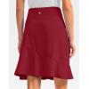 imageG Gradual Skorts Skirts for Women with 5 Pockets 20quot Knee Length Golf Skirt Modest Long Tennis Athletic Skirts for WomenRed