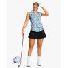 imageG Gradual Sleeveless Golf Shirts for Women Collared V Neck Tennis Tank Top Cooling Polo UPF 50 Quick Dry LightweightBlue Leaves
