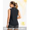 imageG Gradual Sleeveless Golf Shirts for Women Collared V Neck Tennis Tank Top Cooling Polo UPF 50 Quick Dry LightweightHeather Carbon