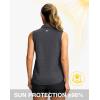 imageG Gradual Sleeveless Golf Shirts for Women Collared V Neck Tennis Tank Top Cooling Polo UPF 50 Quick Dry LightweightHeather Charcoal Grey