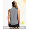 imageG Gradual Sleeveless Golf Shirts for Women Collared V Neck Tennis Tank Top Cooling Polo UPF 50 Quick Dry LightweightHeather Grey