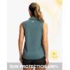 imageG Gradual Sleeveless Golf Shirts for Women Collared V Neck Tennis Tank Top Cooling Polo UPF 50 Quick Dry LightweightHeather Grey Sage