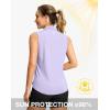 imageG Gradual Sleeveless Golf Shirts for Women Collared V Neck Tennis Tank Top Cooling Polo UPF 50 Quick Dry LightweightHeather Light Purple
