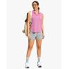 imageG Gradual Sleeveless Golf Shirts for Women Collared V Neck Tennis Tank Top Cooling Polo UPF 50 Quick Dry LightweightHeather Light Rose