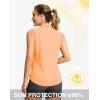 imageG Gradual Sleeveless Golf Shirts for Women Collared V Neck Tennis Tank Top Cooling Polo UPF 50 Quick Dry LightweightHeather Orange