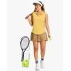 imageG Gradual Sleeveless Golf Shirts for Women Collared V Neck Tennis Tank Top Cooling Polo UPF 50 Quick Dry LightweightHeather Yellow