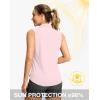 imageG Gradual Sleeveless Golf Shirts for Women Collared V Neck Tennis Tank Top Cooling Polo UPF 50 Quick Dry LightweightPeach