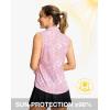 imageG Gradual Sleeveless Golf Shirts for Women Collared V Neck Tennis Tank Top Cooling Polo UPF 50 Quick Dry LightweightPink Paisley