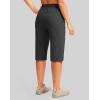 imageG Gradual Womens 15 Long Shorts Below The Knee Hiking Cargo Capris Stretch Quick Dry Bermuda Shorts for Women with PocketsDark Grey