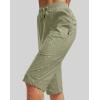 imageG Gradual Womens 15 Long Shorts Below The Knee Hiking Cargo Capris Stretch Quick Dry Bermuda Shorts for Women with PocketsLight Green