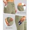 imageG Gradual Womens 15 Long Shorts Below The Knee Hiking Cargo Capris Stretch Quick Dry Bermuda Shorts for Women with PocketsLight Green