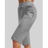 imageG Gradual Womens 15 Long Shorts Below The Knee Hiking Cargo Capris Stretch Quick Dry Bermuda Shorts for Women with PocketsLight Grey