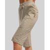 imageG Gradual Womens 15 Long Shorts Below The Knee Hiking Cargo Capris Stretch Quick Dry Bermuda Shorts for Women with PocketsLight Khaki