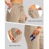 imageG Gradual Womens 15 Long Shorts Below The Knee Hiking Cargo Capris Stretch Quick Dry Bermuda Shorts for Women with PocketsLight Khaki