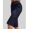 imageG Gradual Womens 15 Long Shorts Below The Knee Hiking Cargo Capris Stretch Quick Dry Bermuda Shorts for Women with PocketsNavy