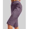 imageG Gradual Womens 15 Long Shorts Below The Knee Hiking Cargo Capris Stretch Quick Dry Bermuda Shorts for Women with PocketsPurple