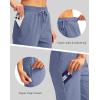 imageG Gradual Womens 15 Long Shorts Below The Knee Hiking Cargo Capris Stretch Quick Dry Bermuda Shorts for Women with PocketsSlate Blue
