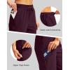 imageG Gradual Womens 15 Long Shorts Below The Knee Hiking Cargo Capris Stretch Quick Dry Bermuda Shorts for Women with PocketsWine