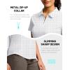 imageG Gradual Womens Golf Shirt Metal Zip Up Polo Short Sleeve Tennis Work Athletic Collared Top Quick Dry LightweightBlack Dot