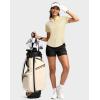 imageG Gradual Womens Golf Shirt Metal Zip Up Polo Short Sleeve Tennis Work Athletic Collared Top Quick Dry LightweightLight Yellow