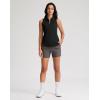 imageG Gradual Womens Golf Shirt Sleeveless Zip Up Polo Shirts for Women Collared Lightweight Tennis Athletic Tank TopBlack