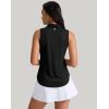 imageG Gradual Womens Golf Shirt Sleeveless Zip Up Polo Shirts for Women Collared Lightweight Tennis Athletic Tank TopBlack