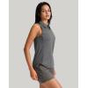 imageG Gradual Womens Golf Shirt Sleeveless Zip Up Polo Shirts for Women Collared Lightweight Tennis Athletic Tank TopDark Grey