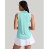 imageG Gradual Womens Golf Shirt Sleeveless Zip Up Polo Shirts for Women Collared Lightweight Tennis Athletic Tank TopLight Green