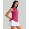 imageG Gradual Womens Golf Shirt Sleeveless Zip Up Polo Shirts for Women Collared Lightweight Tennis Athletic Tank TopLight Rose