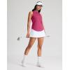 imageG Gradual Womens Golf Shirt Sleeveless Zip Up Polo Shirts for Women Collared Lightweight Tennis Athletic Tank TopLight Rose