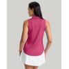 imageG Gradual Womens Golf Shirt Sleeveless Zip Up Polo Shirts for Women Collared Lightweight Tennis Athletic Tank TopLight Rose