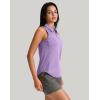 imageG Gradual Womens Golf Shirt Sleeveless Zip Up Polo Shirts for Women Collared Lightweight Tennis Athletic Tank TopPurple