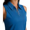imageG Gradual Womens Golf Shirt Sleeveless Zip Up Polo Shirts for Women Collared Lightweight Tennis Athletic Tank TopRoyal Blue