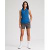 imageG Gradual Womens Golf Shirt Sleeveless Zip Up Polo Shirts for Women Collared Lightweight Tennis Athletic Tank TopRoyal Blue