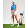 imageG Gradual Womens Golf Shirt Sleeveless Zip Up Polo Shirts for Women Collared Lightweight Tennis Athletic Tank TopSky Blue