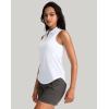 imageG Gradual Womens Golf Shirt Sleeveless Zip Up Polo Shirts for Women Collared Lightweight Tennis Athletic Tank TopWhite