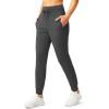 imageG Gradual Womens Joggers Pants with Zipper Pockets High Waisted Sweatpants Athletic Tapered Pants for Women Lounge WorkoutCharcoal