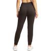 imageG Gradual Womens Joggers Pants with Zipper Pockets High Waisted Sweatpants Athletic Tapered Pants for Women Lounge WorkoutDark Brown