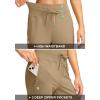 imageG Gradual Womens Joggers Pants with Zipper Pockets High Waisted Sweatpants Athletic Tapered Pants for Women Lounge WorkoutDark Khaki