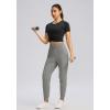 imageG Gradual Womens Joggers Pants with Zipper Pockets High Waisted Sweatpants Athletic Tapered Pants for Women Lounge WorkoutLight Grey