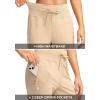 imageG Gradual Womens Joggers Pants with Zipper Pockets High Waisted Sweatpants Athletic Tapered Pants for Women Lounge WorkoutLight Khaki