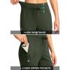 imageG Gradual Womens Joggers Pants with Zipper Pockets High Waisted Sweatpants Athletic Tapered Pants for Women Lounge WorkoutOlive Green